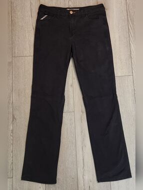 Ariat Rebar Perfect Rise Straight Leg Black Canvas Work Pants Womens 31L